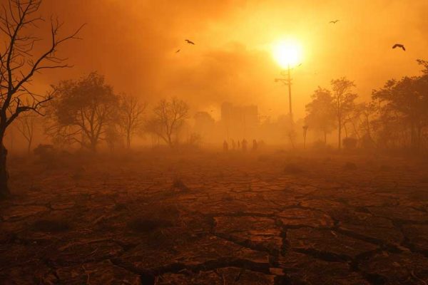 Temperature exceeds 100 degrees while Europe burns.