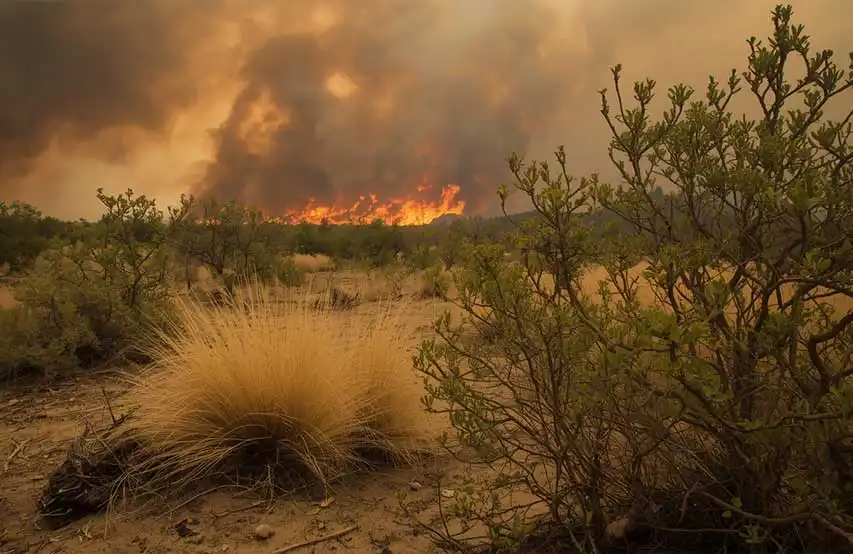 An omnipresent plant contributes to an increased danger of wildfire catastrophe.